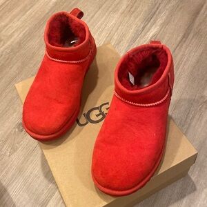 Red Ugg boots